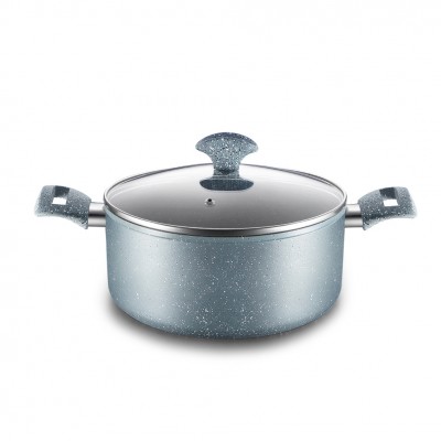 STONE M SERIES CASSEROLE forged aluminum marble cookware