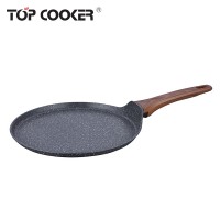 Forged Aluminum Marble Coating Pizza Pancake Pan